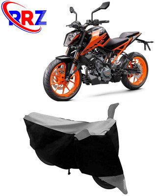 RRZ Waterproof Two Wheeler Cover for KTM(Duke 200, Black, Grey)