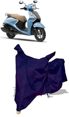 Amexride Two Wheeler Cover for Yamaha(Fascino 125 BS6, Blue)