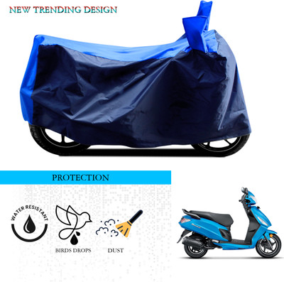 SnehaSales Waterproof Two Wheeler Cover for Hero(Dash, Black, Blue)