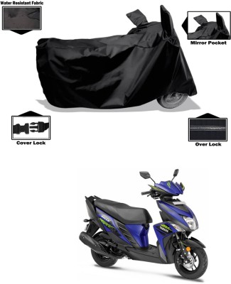 ANTHUB Waterproof Two Wheeler Cover for Yamaha(Cygnus Ray ZR BS6, Black)