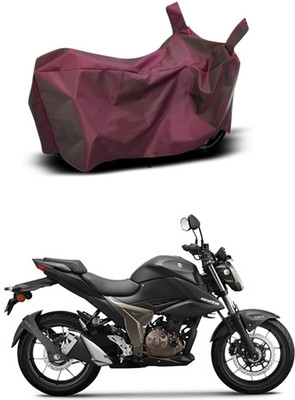 Mdstar Waterproof Two Wheeler Cover for Suzuki(Gixxer 250, Maroon)