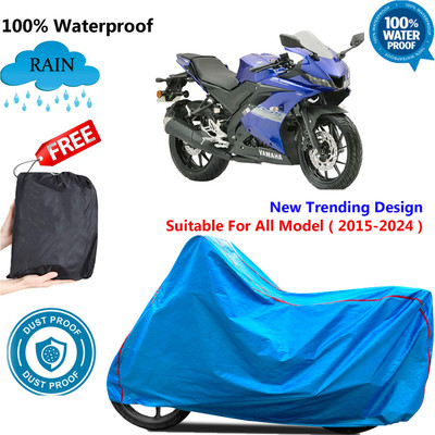 OliverX Waterproof Two Wheeler Cover for Yamaha(R15S, Blue)