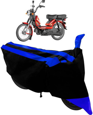 MMSSTAR Waterproof Two Wheeler Cover for TVS(Heavy Duty Super XL, Black, Blue)