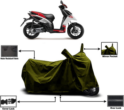 Amexride Two Wheeler Cover for Aprilia(SR 150, Green)