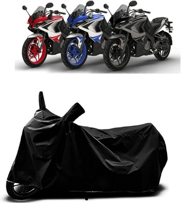 THE REAL ARV Waterproof Two Wheeler Cover for Bajaj(Pulsar SS400, Black)