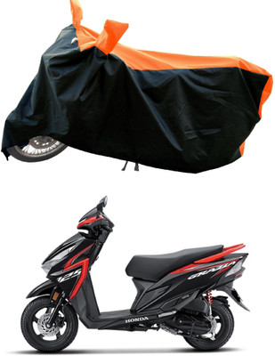 DeepShakshi AUTOMOTIVE Waterproof Two Wheeler Cover for Honda(Grazia BS6, Orange)