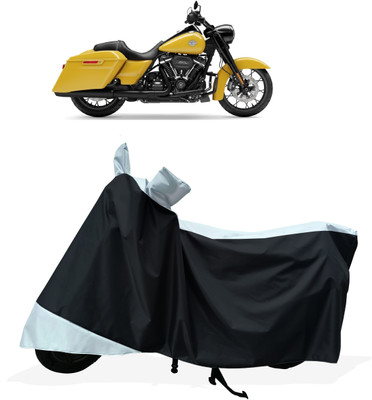 Tricway Two Wheeler Cover for Harley Davidson(Road King, White)