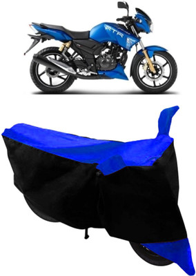 Varnwal E Commerce Waterproof Two Wheeler Cover for TVS(Apache, Blue, Black)