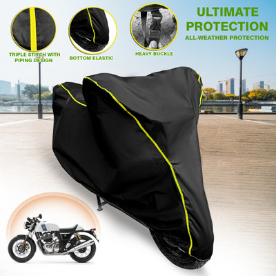 GARREGE Waterproof Two Wheeler Cover for Royal Enfield(Continental GT, Black)
