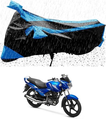 Mdstar Waterproof Two Wheeler Cover for TVS(Star City, Blue, Black)