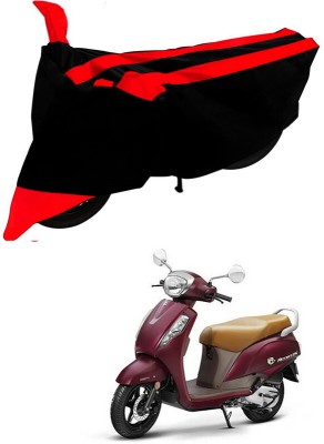 Ascension Two Wheeler Cover for Suzuki(Access 125, Black, Red)