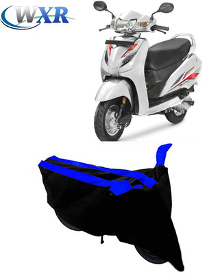 WXR Waterproof Two Wheeler Cover for Honda(Scooty, Black, Blue)