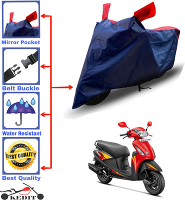 KEDIT Two Wheeler Cover for Hero(Pleasure, Red, Blue)