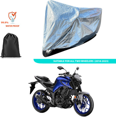 PAGORA Waterproof Two Wheeler Cover for Yamaha(MT 03, Silver)