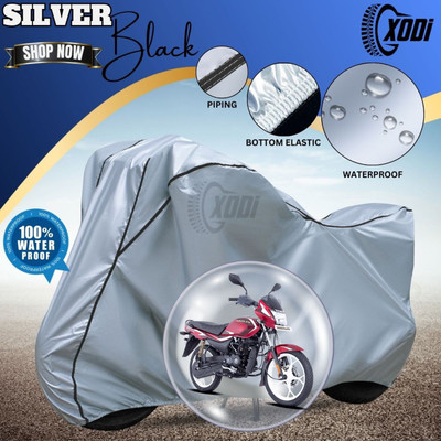 xodi Waterproof Two Wheeler Cover for Bajaj(Platina, Silver, Black)