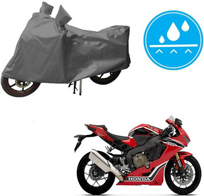 DeepShakshi AUTOMOTIVE Waterproof Two Wheeler Cover for Honda(CBR 1000RR, Grey)