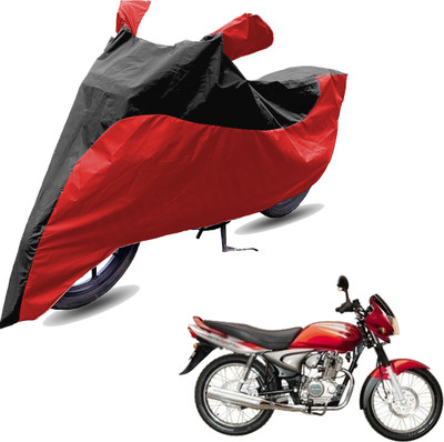 RiderShine Two Wheeler Cover for Bajaj(Wind 125, Red, Black)