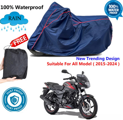 SK AUTO Waterproof Two Wheeler Cover for Bajaj(Pulsar 150, Blue, Red)
