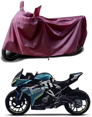 THE REAL ARV Waterproof Two Wheeler Cover for CFMoto(250SR, Maroon)