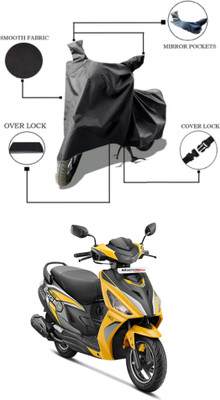 RAQTRO Waterproof Two Wheeler Cover for Hero(Maestro Edge 125, Black)