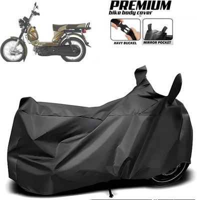 smwzxyu Waterproof Two Wheeler Cover for TVS(XL 100, Black)