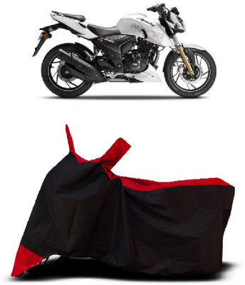 VESMEI Two Wheeler Cover for TVS(Apache RTR 200, Red)