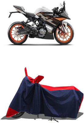 SUGASHRI Waterproof Two Wheeler Cover for KTM(RC 125 BS6, Red, Blue)