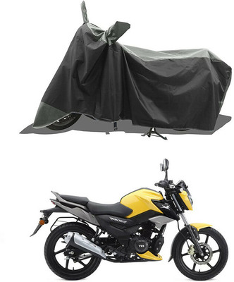 A G Enterprises Waterproof Two Wheeler Cover for TVS(Raider, Black, Grey)