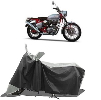 GROFATIK Two Wheeler Cover for Royal Enfield(Bullet Trials 350, White)