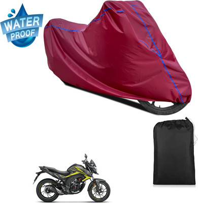 PAGORA Waterproof Two Wheeler Cover for Honda(CB Hornet 160, Maroon)