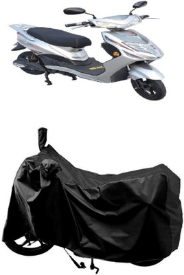 AutoKick Two Wheeler Cover for Avon(E Lite, Black)