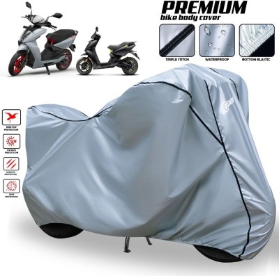 AUTOCAD Waterproof Two Wheeler Cover for Ather(450 X, Silver, Black)