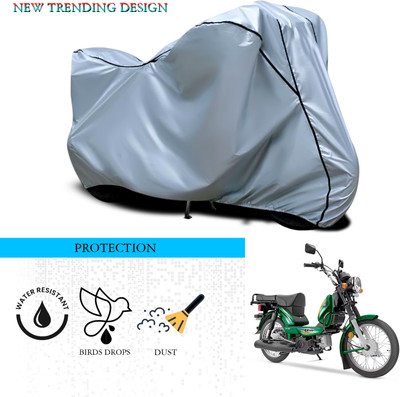 ANTHUB Waterproof Two Wheeler Cover for TVS(Heavy Duty Super XL, Silver)
