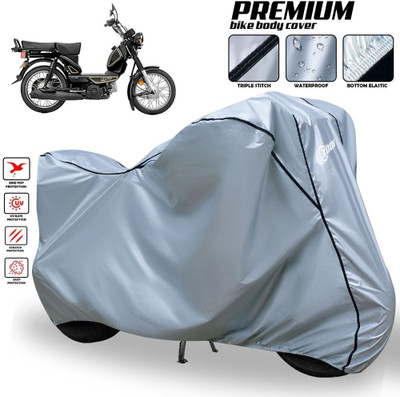 SThanaveX Waterproof Two Wheeler Cover for TVS(XL 100 Heavy Duty, Silver, Black)