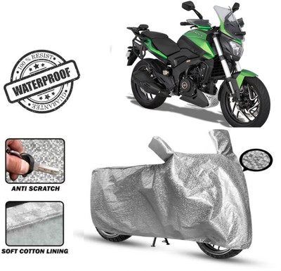 Autoinnovation Waterproof Two Wheeler Cover for Bajaj(Dominar 250, Silver)