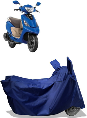 Amexride Two Wheeler Cover for TVS(Zest 110 BS6, Blue)