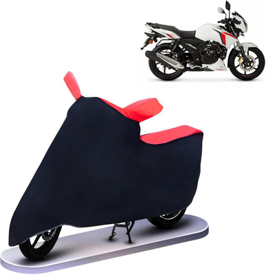 KEDIT Two Wheeler Cover for TVS(Apache RTR 160, Red, Black)