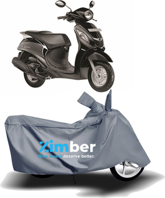 THE REAL ARV Two Wheeler Cover for Yamaha(Fascino, Grey)