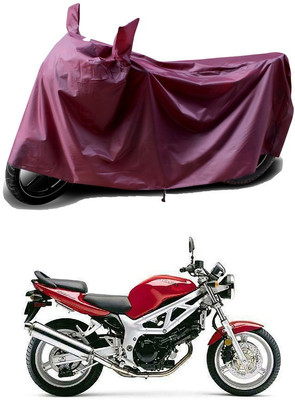 THE REAL ARV Waterproof Two Wheeler Cover for Suzuki(SV 650, Maroon)