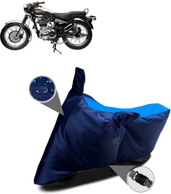 CODOKI Waterproof Two Wheeler Cover for Royal Enfield(Electra Delux, Blue)