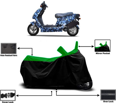 Amexride Two Wheeler Cover for Hero Electric(Electric AXLHE-20 BS6, Green)