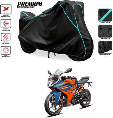 PAGORA Waterproof Two Wheeler Cover for KTM(RC 390 BS6, Black)