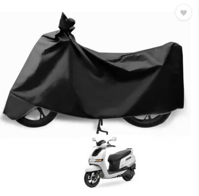 Tritika Waterproof Two Wheeler Cover for TVS(iQube, Black)