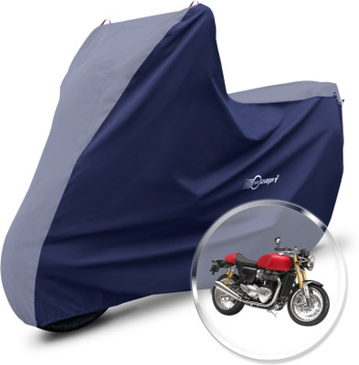 Neodrift Two Wheeler Cover for Triumph(Thruxton 1200 R, Grey, Blue)