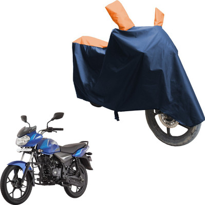 SS FOR YOUR SMART NEEDS Two Wheeler Cover for Bajaj(Discover 110, Blue, Orange)