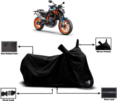 AASHTIK MART Two Wheeler Cover for KTM(890 Duke, Black)