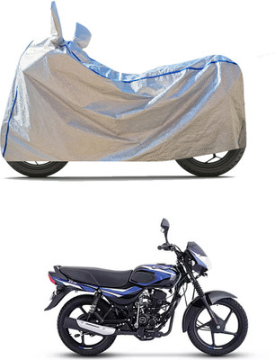 CODOKI Waterproof Two Wheeler Cover for Bajaj(CT110, Silver)