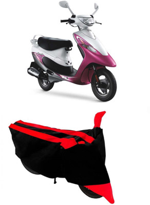 MMSSTAR Waterproof Two Wheeler Cover for TVS(Scooty Pep+, Red)