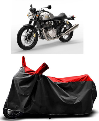 KEDIT Two Wheeler Cover for Royal Enfield(650GT, Red, Black)