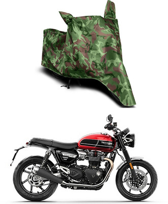 Furious3D Two Wheeler Cover for Triumph(Speed Twin, Multicolor)
